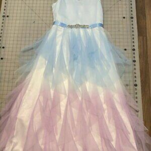 STUNNING Rare Editions Big Girls Ombre Maxi Party Dress SIZE 16